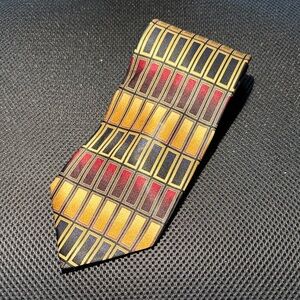 Mosaic Elegant Multicolor Geometric Tie
